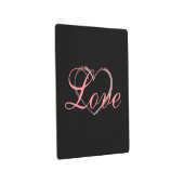 トレンディーハートグレイ書道ラヴ結婚ズ メタルプリント (3/4)