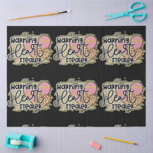 トレンディーハートステルバレンティーンズデイ 薄葉紙 (クラフト)