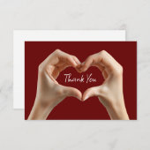 トレンディーハートテーマサンキューカード サンキューカード (正面/裏面)