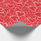 トレンディーハートドードル02 ラッピングペーパー (角)