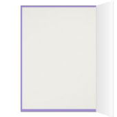 トレンディーハートフォトコラージュラベンダーグリーティングカード (内側 (左))