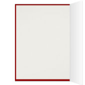 トレンディーハートフォトコラージュ赤いグリーティングカード (内側 (左))