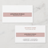 トレンディーハーモニックカラープロフェッショナルエレガントプレーン 名刺 (正面/裏面)