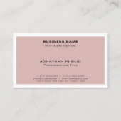 トレンディーハーモニックカラープロフェッショナルエレガントプレーン 名刺 (裏面)