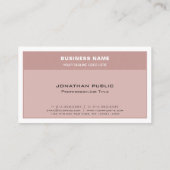 トレンディーハーモニックカラープロフェッショナルスタイリッシュプレーン 名刺 (裏面)