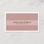 トレンディーハーモニックカラープロフェッショナルスタイリッシュプレーン 名刺 (正面)