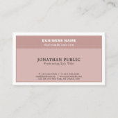 トレンディーハーモニックカラープロフェッショナルスタイリッシュプレーン 名刺 (正面)