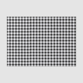 トレンディーバッファロープレイドブラックチェミニマルック 薄葉紙