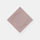 トレンディーバラカスタム金ゴールド空白のテンプレートエレガント スタンダードカクテルナプキン (角)