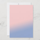 トレンディーバラクオーツセレニティレースブライダルシャワー 招待状 (裏面)