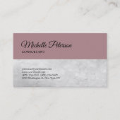 トレンディーバラグレーミニマルクラシカルリストプレーン 名刺 (正面)