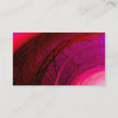 トレンディーバラピンクレッド未来的モダン 名刺 (裏面)