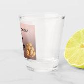 トレンディーバラピンク金ゴールドバルーン21歳の誕生日 ショットグラス (右)