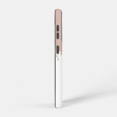 トレンディーバラピンク金ゴールドメタリックドリップスモノグラム SAMSUNG GALAXYケース (右側面)