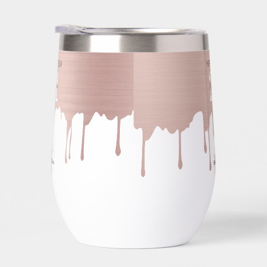 トレンディーバラピンク金ゴールドメタリックドリップ21歳の誕生日 (右面)