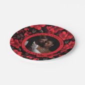 トレンディーバラブライダルシャワープレート結婚の保 ペーパープレート (アングル)