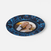 トレンディーバラブライダルドレスプレートサンキューギフト ペーパープレート (アングル)