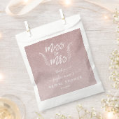 トレンディーバラ恋しく思金ゴールドへブライダルシャワー フェイバーバッグ (クリップ留めされた状態)