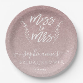 トレンディーバラ恋しく思金ゴールドへブライダルシャワー ペーパープレート