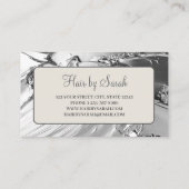 トレンディーバラ絵を描金ゴールドメイクアップアーティストヘアサロン 名刺 (裏面)