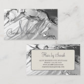 トレンディーバラ絵を描金ゴールドメイクアップアーティストヘアサロン 名刺 (正面/裏面)