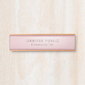 トレンディーバラ金ゴールドエレガントグリッターモダンテンプレート サインプレート (正面)