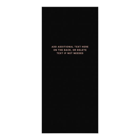 トレンディーバラ金ゴールドオンブラック |価格表サービス ラックカード (裏面)