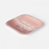 トレンディーバラ金ゴールドグリッターカスタムモノグラムパスソーバー ペーパープレート (傾斜あり)