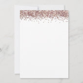 トレンディーバラ金ゴールドグリッタースウィート16バースデーパーティー 招待状 (裏面)