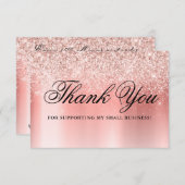 トレンディーバラ金ゴールドグリッタースパークプロモーションコード サンキューカード (正面/裏面)