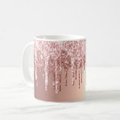 トレンディーバラ金ゴールドグリッタードライバグラフィック コーヒーマグカップ (正面左)