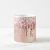 トレンディーバラ金ゴールドグリッタードライバグラフィック コーヒーマグカップ (中央)