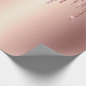 トレンディーバラ金ゴールドグリッタードライバグラフィック ラッピングペーパー (角)