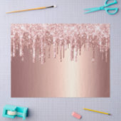 トレンディーバラ金ゴールドグリッタードライバグラフィック 薄葉紙 (クラフト)