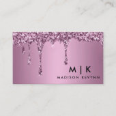 トレンディーバラ金ゴールドグリッターメイクアップアーティストヘアサロン 名刺 (正面)