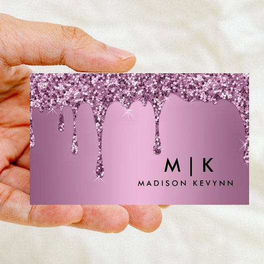 トレンディーバラ金ゴールドグリッターメイクアップアーティストヘアサロン 名刺