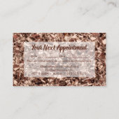 トレンディーバラ金ゴールドグリッターメイクアップアーティスト 予約カード (裏面)