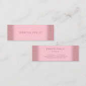 トレンディーバラ金ゴールドグリッターモダンテンプレート スキニー名刺 (正面/裏面)