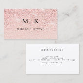 トレンディーバラ金ゴールドグリッターモダンミニマルシンプルリスト 名刺 (正面/裏面)