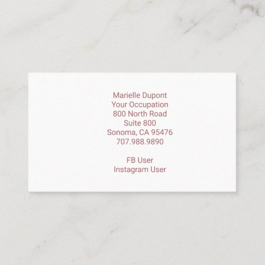 トレンディーバラ金ゴールドグリッターモノグラム 名刺 (裏面)