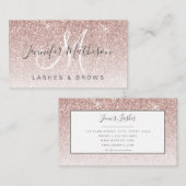 トレンディーバラ金ゴールドグリッターラッシュブローズサロン 名刺 (正面/裏面)