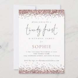 トレンディーバラ金ゴールドグリッター二十一パーティー 招待状