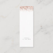 トレンディーバラ金ゴールドグリッター写真2024卒業 コーリングカード (裏面)