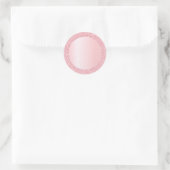 トレンディーバラ金ゴールドグリッター空白のテンプレート追加文字 ラウンドシール (バッグ)