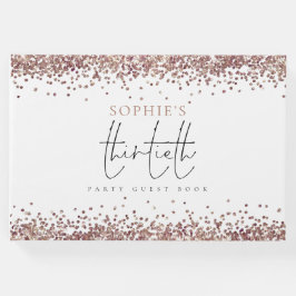 トレンディーバラ金ゴールドグリッター30th誕生日パーティー ゲストブック