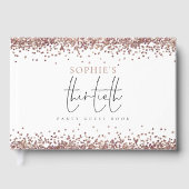 トレンディーバラ金ゴールドグリッター30th誕生日パーティー ゲストブック (正面)