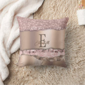 トレンディーバラ金ゴールドダイヤモンドグリッターモノグラム クッション (ブランケット)