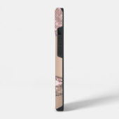 トレンディーバラ金ゴールドダイヤモンドグリッターモノグラム iPhoneケース (左側面)