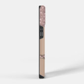 トレンディーバラ金ゴールドダイヤモンドグリッターモノグラム iPhoneケース (右側面)