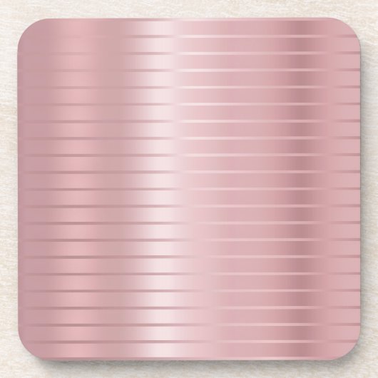 トレンディーバラ金ゴールドテンプレートグラマモダンラス コースター (正面)